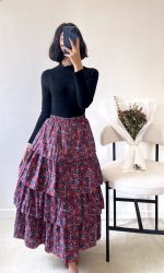 دامن طبقه ای دخترانه و زنانه کد6949 - تصویر 3