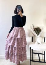 دامن طبقه ای دخترانه و زنانه کد6952 - تصویر 3
