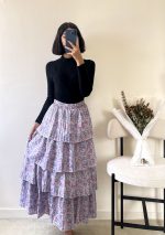 دامن طبقه ای دخترانه و زنانه کد6953 - تصویر 4