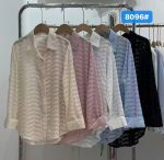 شومیز شیشه ای نگین دار کیفیت عالی دخترانه و زنانه کد 7432 - Image 3