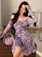 لباس پرنسسی طرح اب رنگی استر دار دخترانه و زنانه کد 7817 - Image 6