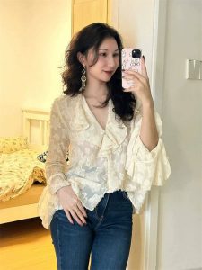 شومیز مجلسی دخترانه و زنانه کد 7935 - Image 2