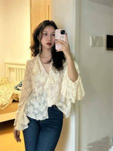 شومیز مجلسی دخترانه و زنانه کد 7935 - Image 6