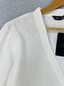 شومیز لنین گلدوزی دخترانه و زنانه کد 7946 - Image 3