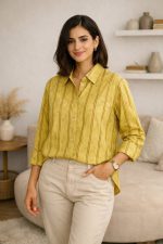 شومیز راه راه دخترانه و زنانه کد 8019 - Image 8