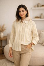 شومیز راه راه دخترانه و زنانه کد 8019 - Image 6