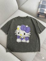 تیشرت باکسی شیک فانتزی وارداتی دخترانه و زنانه کد 8033 - Image 4