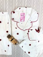 ست سه تیکه راحتی کریشه بلوز آستین کوتاه و شلوار و شلوارک دخترانه و زنانه کد 8307