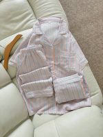ست سه تیکه بلوز و شورتک و شلوار موسلین پفکی قواره دارزنانه و دخترانه کد 8462 - Image 2