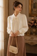 شومیز مرواریدی دخترانه و زنانه کد 8895 - تصویر 3