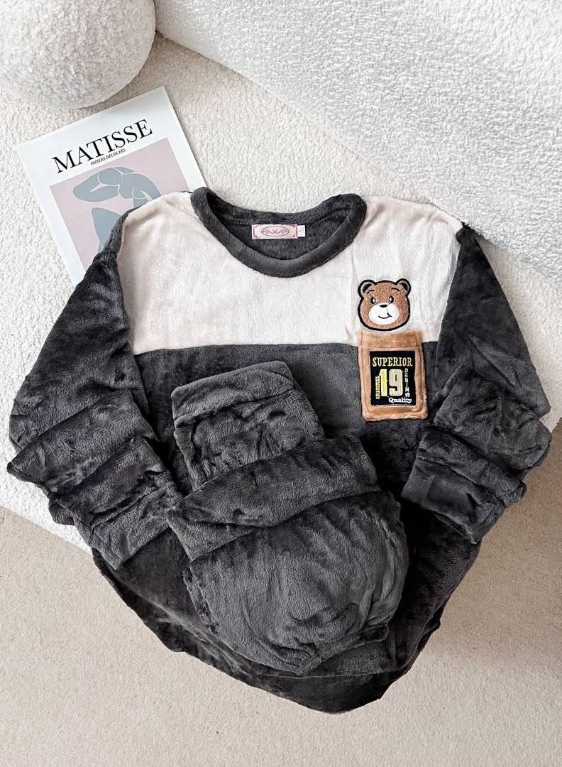 IMG_20260904_130618_123 ست دو تیکه راحتی بلوز و شلوار حوله ای دخترانه و زنانه کد 9288 - Image 1
