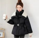 کاپشن یقه خز  پفکی با رنگبندی پاستیلی دخترانه و زنانه کد g9641 - تصویر 5