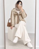 بامبر کلاه دار از برند گوچی از جنس بارونی دخترانه و زنانه کد 9720L