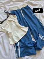 ست دو تیکه راحتی دخترانه و زنانه تاپ و شلوار کد 9722