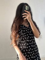 پیراهن دو بند مجلسی دخترانه و زنانه کد 9726 - تصویر 2