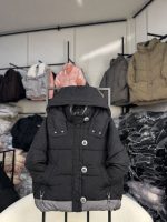 کاپشن کلاهدار پفکی دخترانه و پسرانه کد 9854 - تصویر 4