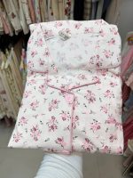 ست دو تیکه راحتی بلوزجلو دکمه و شلوار نخ پنبه وارداتی دخترانه و زنانه کد 9770 - تصویر 2