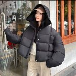 کاپشن کلاه دار دخترانه و زنانه کد 9882h116 - تصویر 3